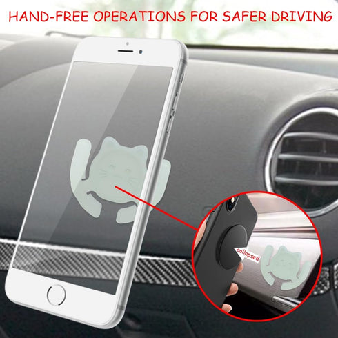 Multi-Surface Holder Car Mount 1 Pack Compatible for Popsocket Grip, Glow in Dark, Holder for Pop Mount Device Support Accessory Home Office Desk ...