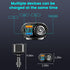 USB C Car Charger, Cigarette Lighter Splitter Adapter,PD 30W & QC3.0 Type C Car Charger,12V/24V Dual USB Type C PD Fast Car Charger Adapter Compat...