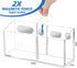 Magnetic Dry Erase Marker Holder, Large Magnetic Pen Holder, Magnetic Marker Holder, Magnetic Glass Whiteboard Holder with Movable Dividers, Stron...
