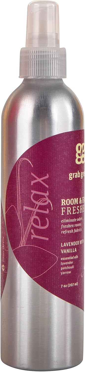 Grab Green Room and Fabric Freshener, Lavender with Vanilla, 7 Ounce...