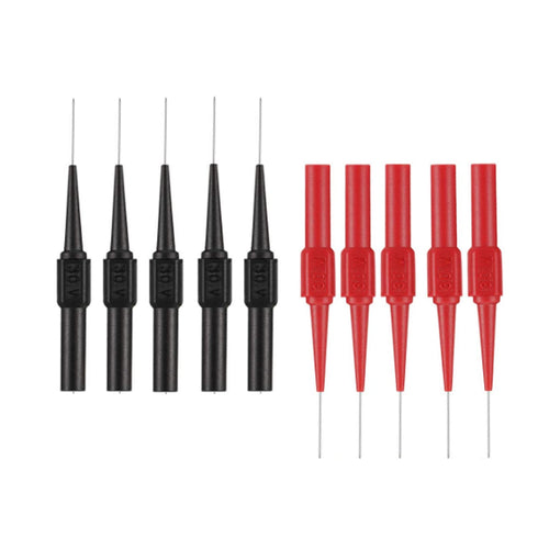 10PCS Multimeter Test Lead Extention Back Probes Sharp Needle Micro Pin Stainless Steel for Banana Socket Tester...