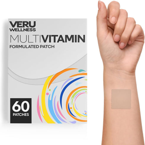 Multivitamin Plus Daily Patch - Time Release Self Adhesive Patch, 8-10 Hours (60 Count)...