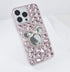 for iPhone 15 Pro Max Bling Case,Cute Cartoon Mirrror Diamond Glitter Crystal Rhinestone Women Girls Fashion Luxury Shiny Sparkle Crystal Phone Ca...