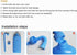 500ML Colostomy Bag Cleaning Tool-Stoma Bags Plastic Cleaning Bottle ,colostomy Supplies,Reusable Wash Bottle Blue...