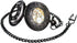 BOSHIYA Vintage Mechanical Pocket Watches for Men Luminous Steampunk Pocket Watch with Chain Black Skeleton Dial Roman Numberals Pocketwatch Gifts...