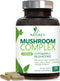 Mushroom Supplement - 10 Mushroom Complex Blend - Lions Mane, Reishi, Turkey Tail, Chaga, Cordyceps, Shiitake, Maitake - Nootropic Brain Supplemen...