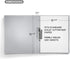 CRANBURY Punchless Clamp Binder Folder (Dusky Gray) - 8.5x11" Clear Binder with Metal Clip and Poly Covers, Ringless Binder Holds 100 Letter Size ...