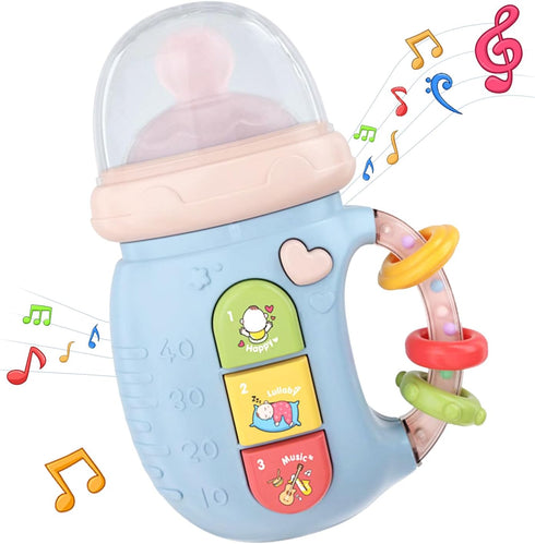 Baby Musical Toy 18M+ Cute Baby Bottle Light Up Music Baby Toys Early Learning Educational Infant Toys Baby Girl Boys Birthday Gift Toy for 2 3 Ye...