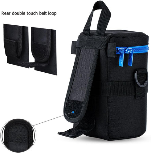 JJC Deluxe Lens Case Pouch Bag for Canon EF 24-70mm f2.8L/EF 50mm f1.2L/EF 85mm f1.2L II, RF 85mm f2, Tamron SP 70-300mm f4-5.6, Sigma APO DG 70-3...