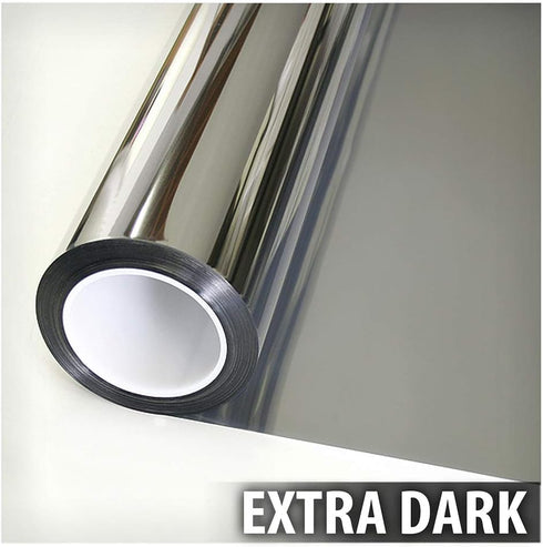 BDF S05 Window Film Daytime Privacy and Heat Control Mirror Silver 5 (Very Dark) - 24in X 16ft...