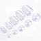 25 Set 50 Pieces Christmas Clear Plastic Fillable Ornaments, DIY Bath Bomb Mold,Acrylic Clear Plastic Ornaments Balls Fillable Wedding Party Decor...
