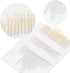 3 Pieces 3 Sizes Square Embroidery Hoops Plastic ABS Cross Stitch Hoops for DIY Embroidery Craft,with 16pcs Gold Eye Sewing Needles...
