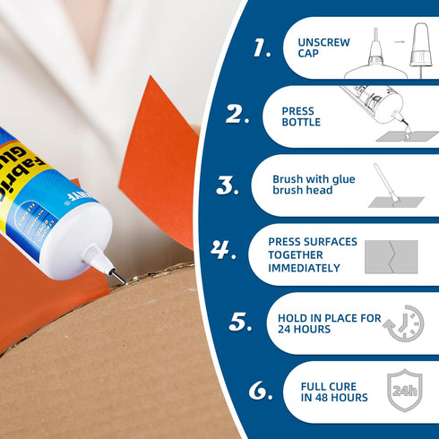 Fabric Glue - 60ml Glue for Fabric, Fabric Adhesive, Clear Super Glue Gel for Fabrics, Cotton, Felt, Polyester, PU, Flannel, Denim, Waterproof, Fa...