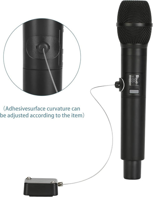 LORADAR Retractable Cable Lock with Double-Sided Adhesive, Remote Control Security Lock, Remote Control Anti-Lost Rope for TV, DVD, Hardware Cable...
