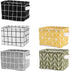 Mini Storage Basket?Pack of 5?- Blend Storage Bins for Makeup, Book, Baby Toy,8x6x5.5 inch Home Decor Canvas Organizers Bag 8x6.3x5.1 inch...
