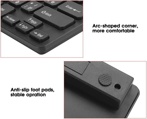Wired Mini Japanese Keyboard, USB Ergonomic Keyboard Ultra-Thin 78 Key for Desktop, Computer, PC Gamers(Black)...