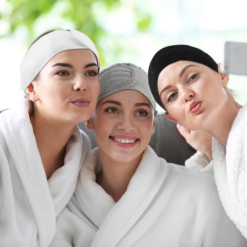 Headbands for Women 3Pcs Skincare Spa Headband for Washing Face Teen Girl Gifts Trendy Stuff Head Bands for Women's Hair Headbands for Girls Face ...