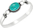 8.80 Cts Natural Moonstone Turquoise Labradorite Malachite Cuff Bangle 12x16mm Oval Shape Gemstone Silver Overlay Handmade Cuff Bangle Jewelry Wom...