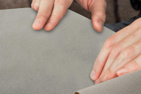 Gray Self Adhesive Velvet Fabric Sticky Felt Sheets for Art & Crafts, Jewelry Box, Drawer Liners- 2PCS x (17.3" x 39.3")...