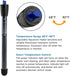 100W Submersible Aquarium Heater, Adjustable Fish Tank Heater, Suction Cups and Free Thermometer Suitable for Marine Saltwater and Freshwater...