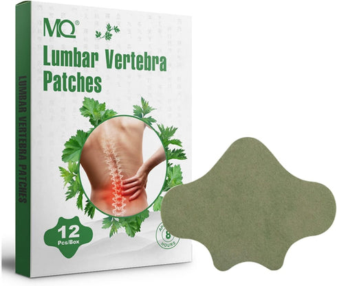 MQ 12 Count Lumbar Patches, Heat Patches for Lumbar, Lumbar Relief Patches, Warming Herbal Patches Long-Lasting Relief for for Lumbar, Knee, Back,...