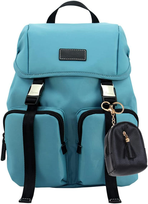 Coin Pouch Leather Wallet with Keychain Ring, Tassel Coin Purse Change Holder Womens Small Coin Purse with Keychain Change Purse, Black, (5Y0E24B1...