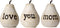 Love You Mom Pears - Gift for Mom, Mothers Day Birthday Gift, Thanksgiving Day Decorations Gifts for Mom, Mom Gifts from Daughters Son, Perfect Pr...