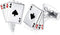 HONEY BEAR 4A Poker Playing Cards Good Luck Cufflinks for Men Shirts Steel Wedding Business Gift Silver...