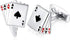HONEY BEAR 4A Poker Playing Cards Good Luck Cufflinks for Men Shirts Steel Wedding Business Gift Silver...