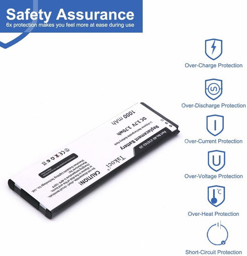 ATB-1800-SY5530, ATB-900-SY5531, 40-210742-20 Replacement Battery for RTI T2i T2X T3X T1 T2+ T2B T2C T2Cs T3 Remote Control Transmitter 1000mAh...