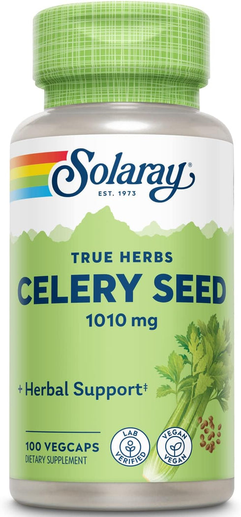 Solaray Celery Seed, 505mg, 100 Vegetarian Capsules...