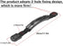 2 Hole Kayak Carry Handles 2 Pack Replacement Nylon Rubber Carry Handles with Hardware for Ocean Lifetime Pelican Emotion Perception Kayak Canoe o...