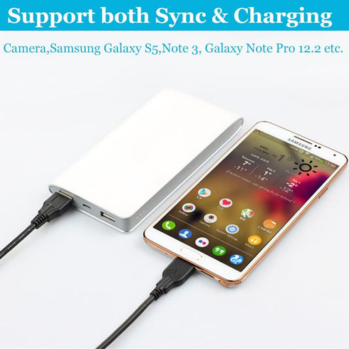 Micro USB 3.0 Cable (2 Pack), 1ft USB 3.0 A to Micro B Cable Cord Compatible with Camera, Seagate External Hard Drive, WD Western Digital My Passp...