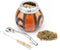 BALIBETOV Yerba Mate Gourd Set (Original Natural Handmade Yerba Mate Cup Argentina) - Includes Mate Tea Cup, Bombilla (Mate Straw) and Clean Brush...