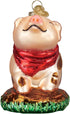 Old World Christmas Piggy in The Puddle Ornament, Pink...