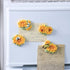 4 PCS Resin Fridge Magnets Sunflower Refrigerator Magnets for Whiteboard Refrigerator Office Photo Cabinet Bulletin Board Home Decoration, Photo D...