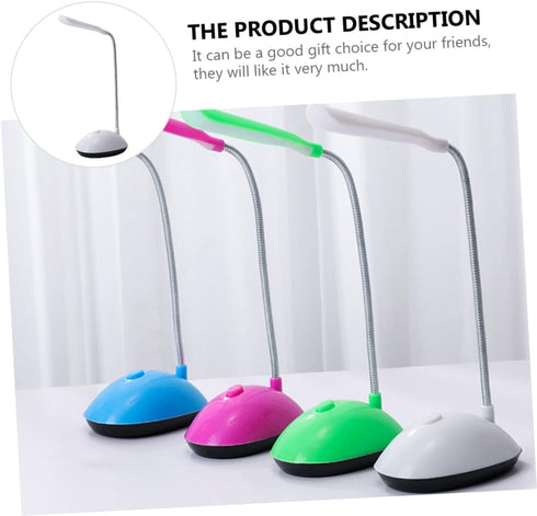 Foldable Table Lamp, White, Plastic, Battery Powered, LED, Desk Lamp for Reading...