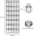 1 Pack 35 Breathable Mesh Pockets Large Hanging Shoe Organizer Over The Door Shoe Rack for Closet Door Storage Shoe Holder Hanger, 4Hooks, White (...
