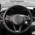 COFIT Breathable Steering Wheel Cover Microfiber Leather with Center Mark Design Universal Medium Size 14 1/2-15 Inch Black...
