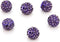100pcs Adabele Grade A Suncatcher Crystal Rhinestone Pave Disco Ball 8mm Tanzanite Purple Polymer Clay Bead Compatible with Shamballa All Other Je...
