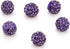 100pcs Adabele Grade A Suncatcher Crystal Rhinestone Pave Disco Ball 8mm Tanzanite Purple Polymer Clay Bead Compatible with Shamballa All Other Je...