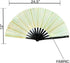 Frost Bite White Mint Fluid Iridescent Fan Festival Hand Fan, Rave Gear, Exclusive...
