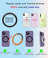 Magnetic Phone Ring Holder for magsafe, Glitter Magnetic Grip Compatible with iPhone 15 14 13 12 Pro max,Pro,Plus,Mini Mag Safe Accessories,Adjust...