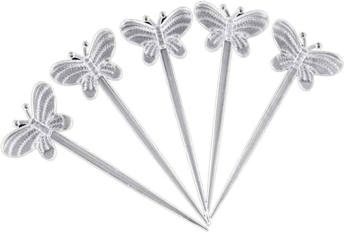 Comicfs 200 Pcs Plastic Cocktail Picks 3.5" Fruit Toothpicks Sandwich Appetizer Cocktail Sticks Food Drink Picks Skewers Party Supplies for Weddin...