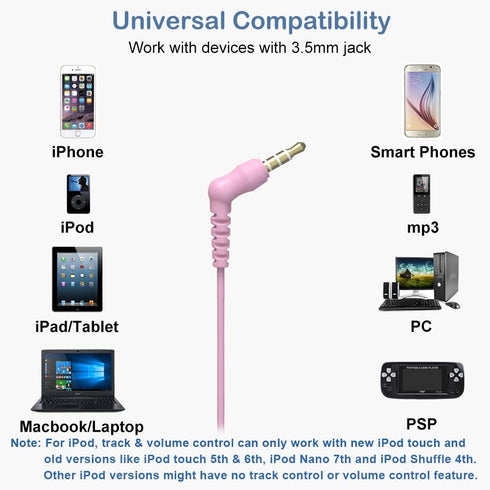 Sport Headphones Wired Over Ear in-Ear Earbuds for Kids Women Small Ears Comfortable, Earhook Earphones for Running Gym Workout, Wrap Around Ear B...