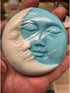Hedume 3 Pack Sun & Moon Silicone Soap Molds, 4 Cavity Sun & Moon Face Soap Molds, Crescent Moon Face Silicone Soap Mold for Handmade Bath Bombs, ...