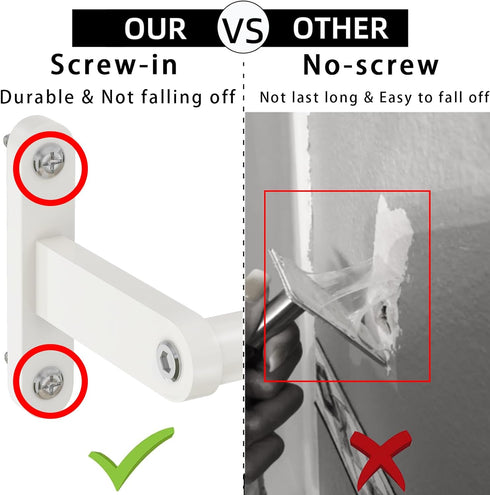 White Towel Bar 16 Inch, KLJKPA Towel Bar for Bathroom Wall Hanging Bath Towels, Stainless Steel Heavy Duty Single Towel Rod...