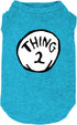 Sports Fan Dog T Shirt Pet Supplies Dog Funny Culture Shirts Mark Thing 1 to Thing 3 Printed Multiple Dogs Clothes Puppy Vest (XX-Large, Blue02)...