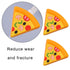 Charging Cable Protectors 3 Pcs Cute Cable Protector Savers Pizza Shape USB Charger Protectors for Cellphone Accessories Charger Cord...