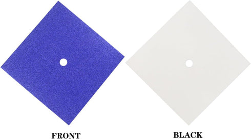 10 Pieces Navy Blue Glitter Cardstock Premium Construction Paper for Grad Caps Decorations, Crafts and DIY Scrapbook Supplies, 10 x 10 Inch, 300 G...